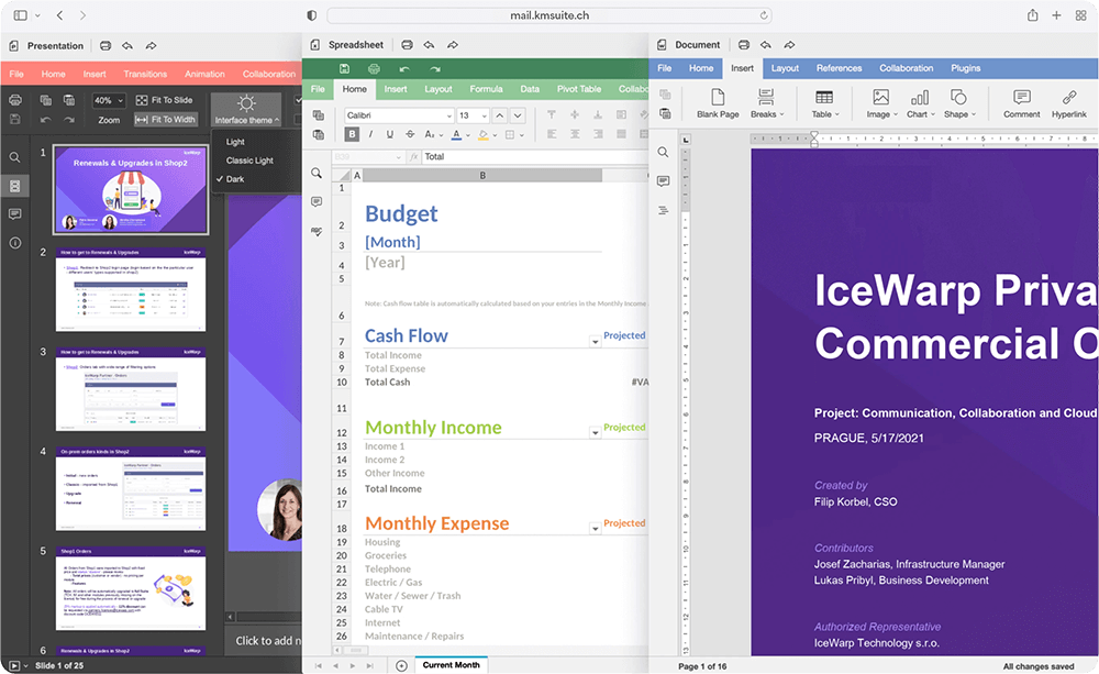 Screenshot: OfficeMail